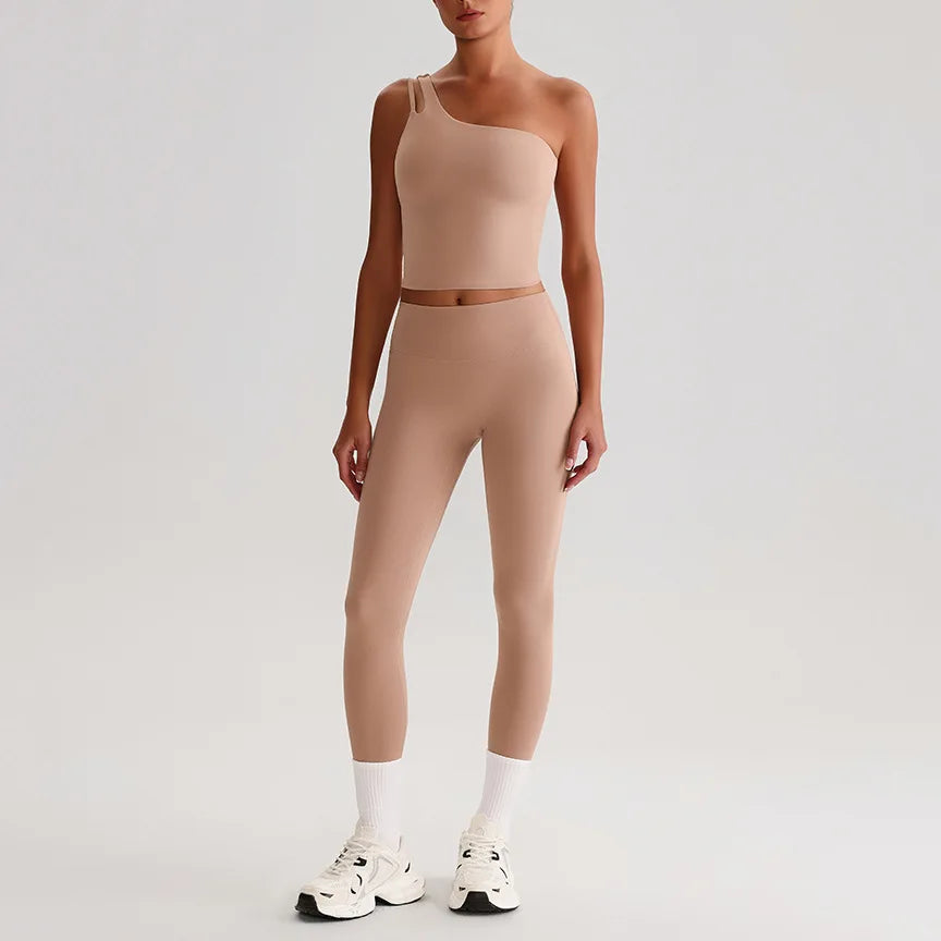 Aurelia One-Shoulder Yoga Set