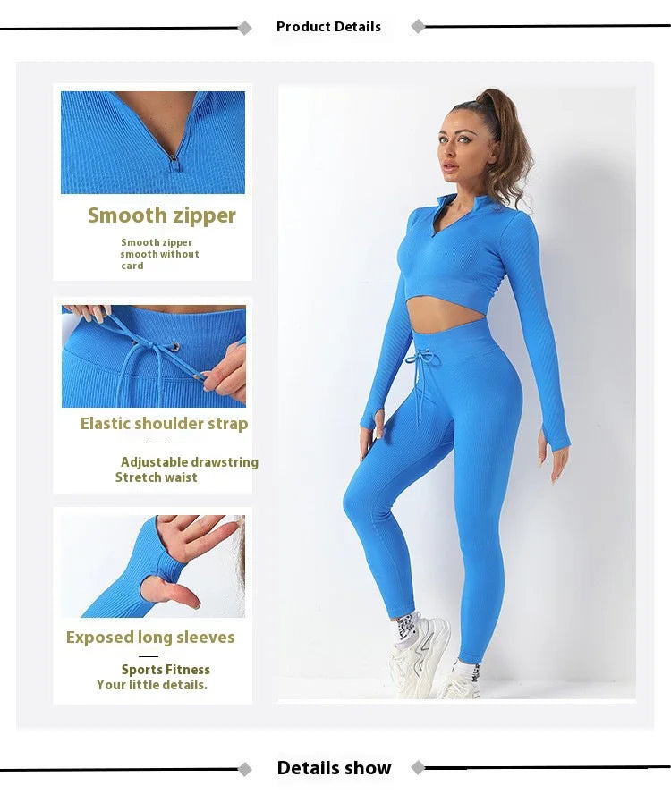 ZipFlex Long-Sleeve Yoga Set